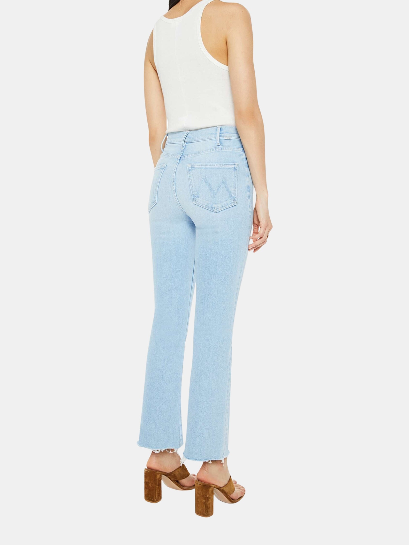 Mother Denim | The Hustler Ankle Fray Jeans | Periwinkle