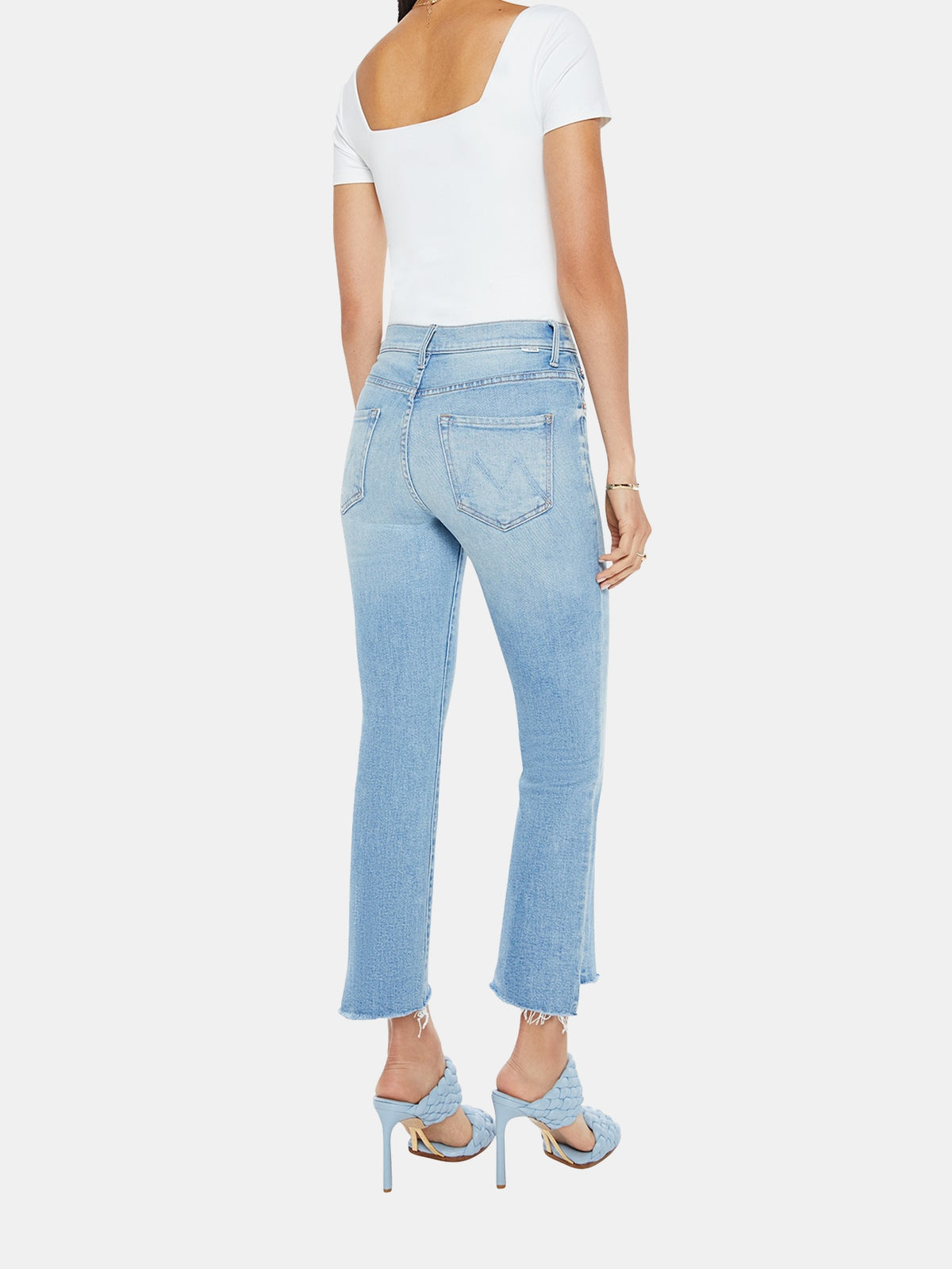 The Insider Crop Step Fray - Periwinkle