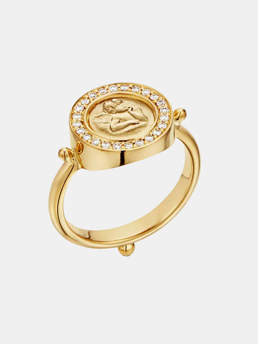 18k Angel Ring - Periwinkle