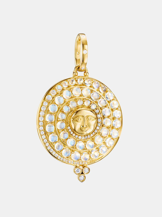18k Lunar Glow Pendant - Periwinkle