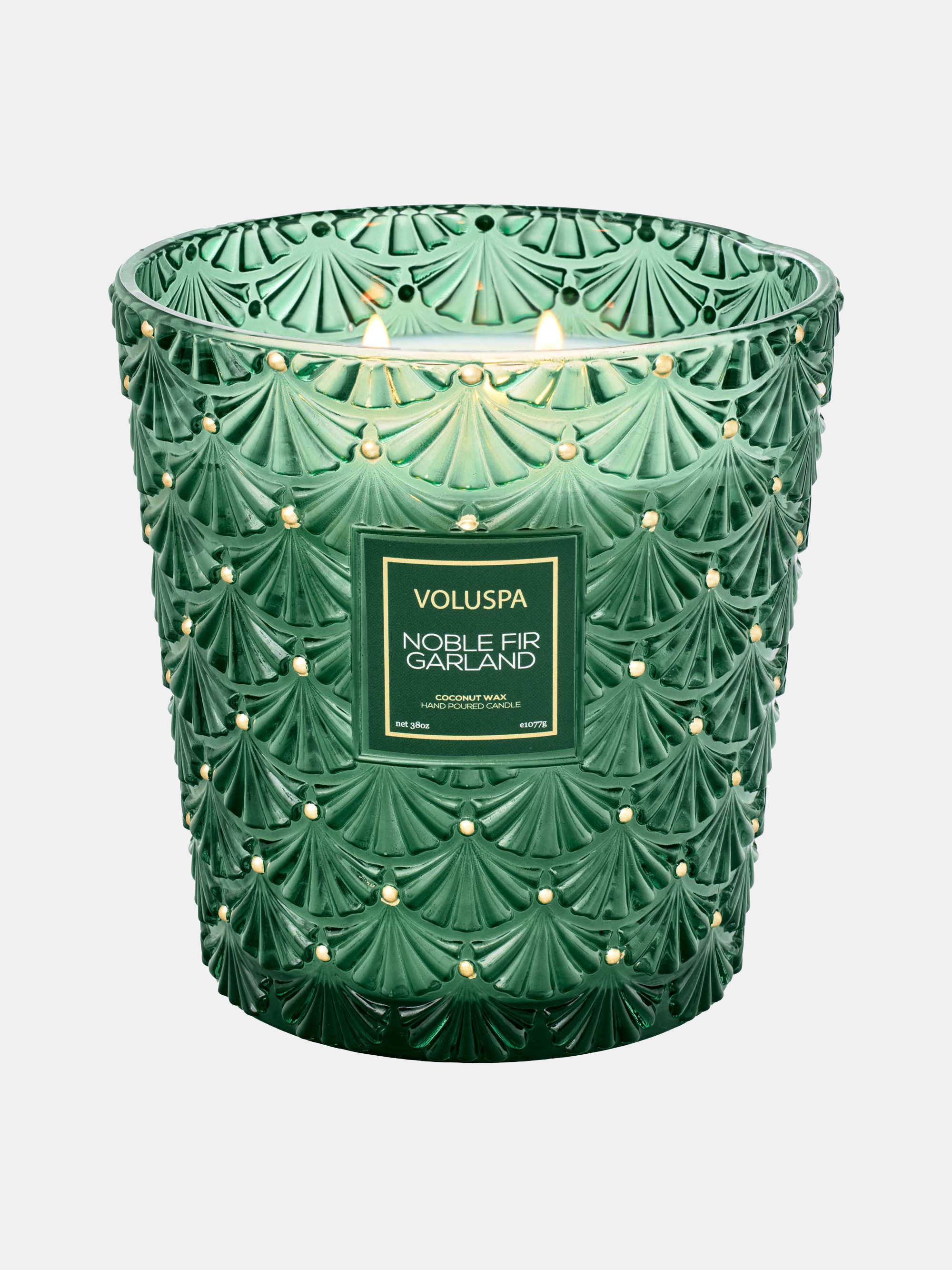 Noble Fir Garland 3 Wick - Periwinkle
