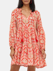 Balloon Sleeve Short Dress