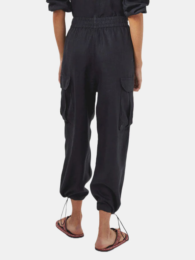 Cargo Linen Pant - Periwinkle