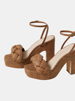Fae Platform Sandal With Braid - Periwinkle 
