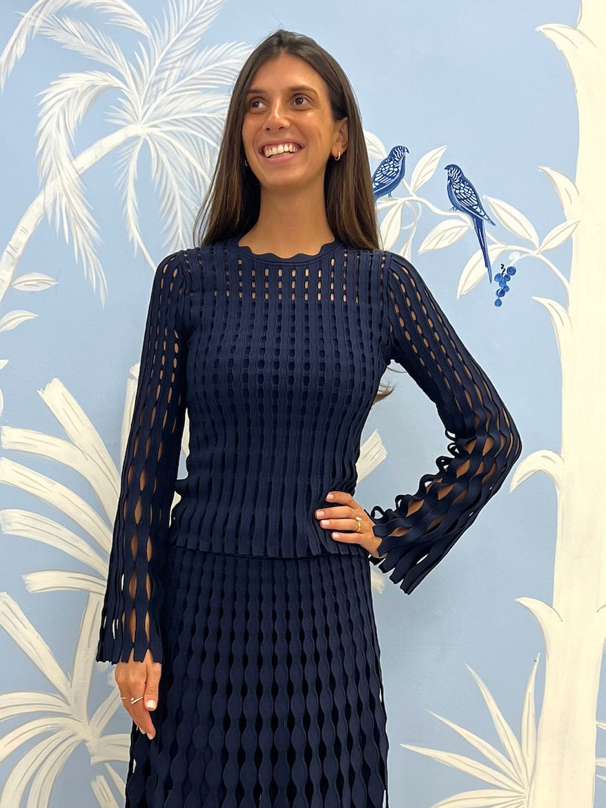 Simkhai | Peyton Long Sleeve Top | Periwinkle Simkhai | Peyton Long Sleeve Top | Periwinkle