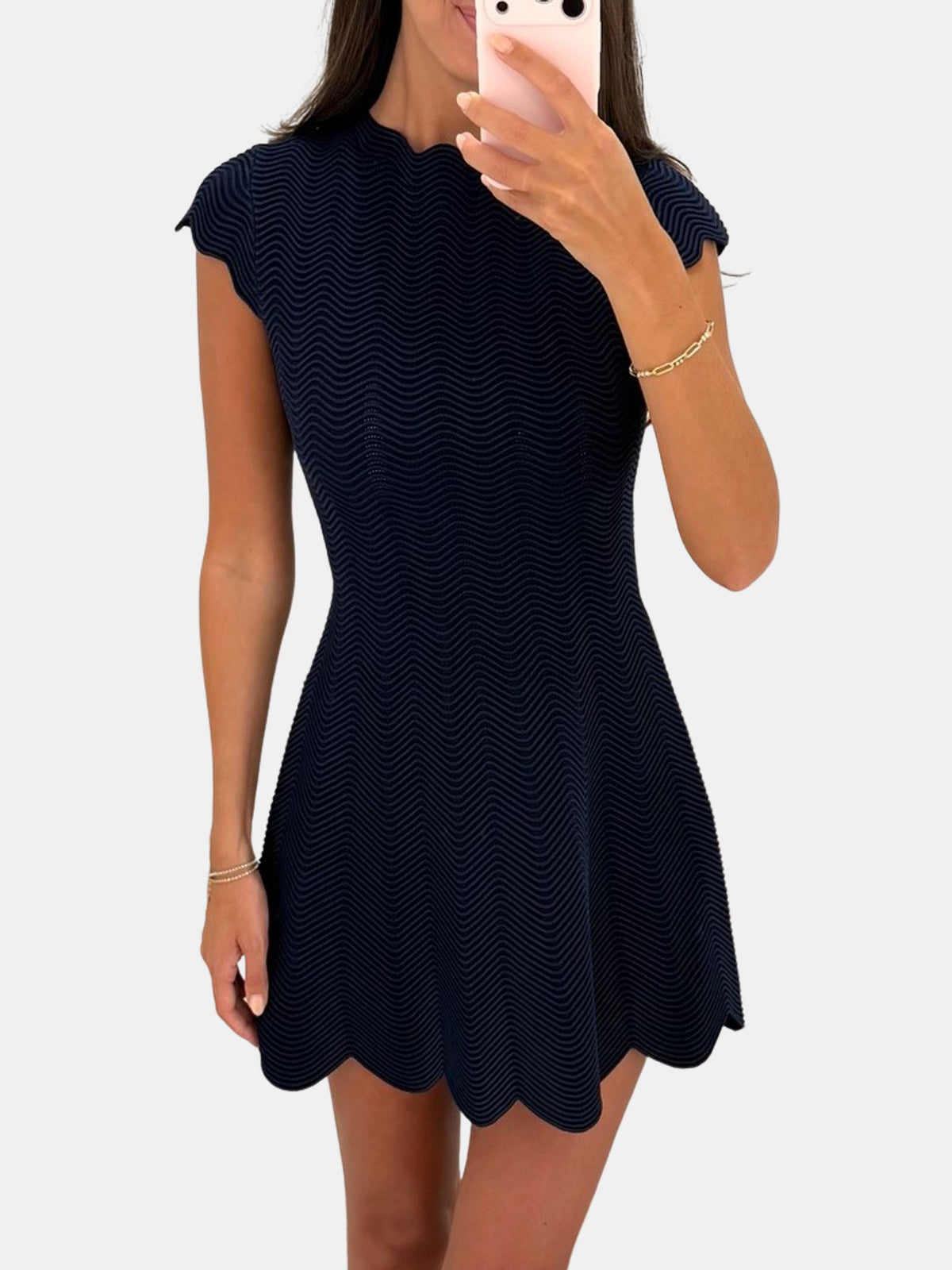 Evalynn S/s Mini Dress - Periwinkle