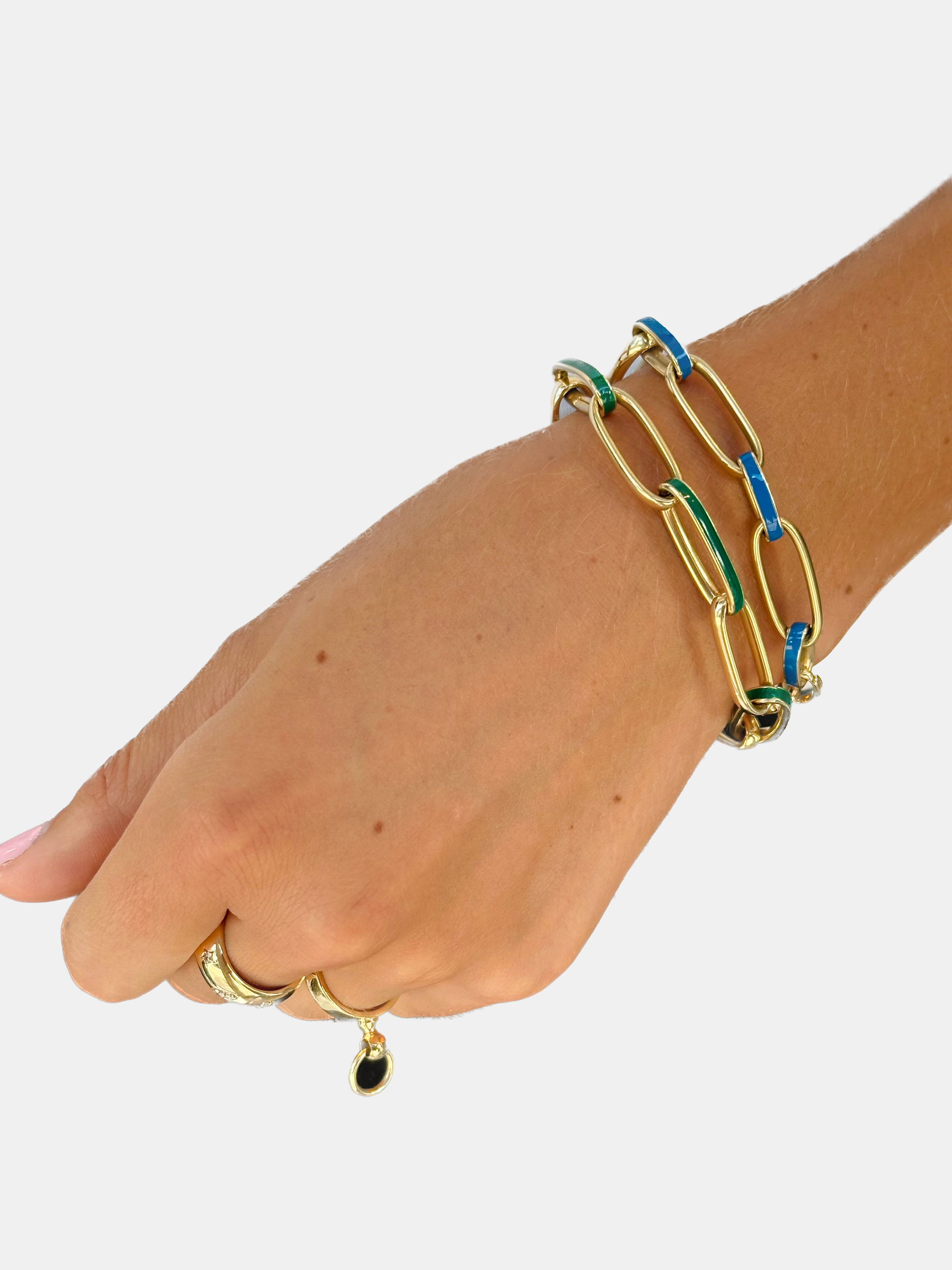 14k Oval Link Bracelet