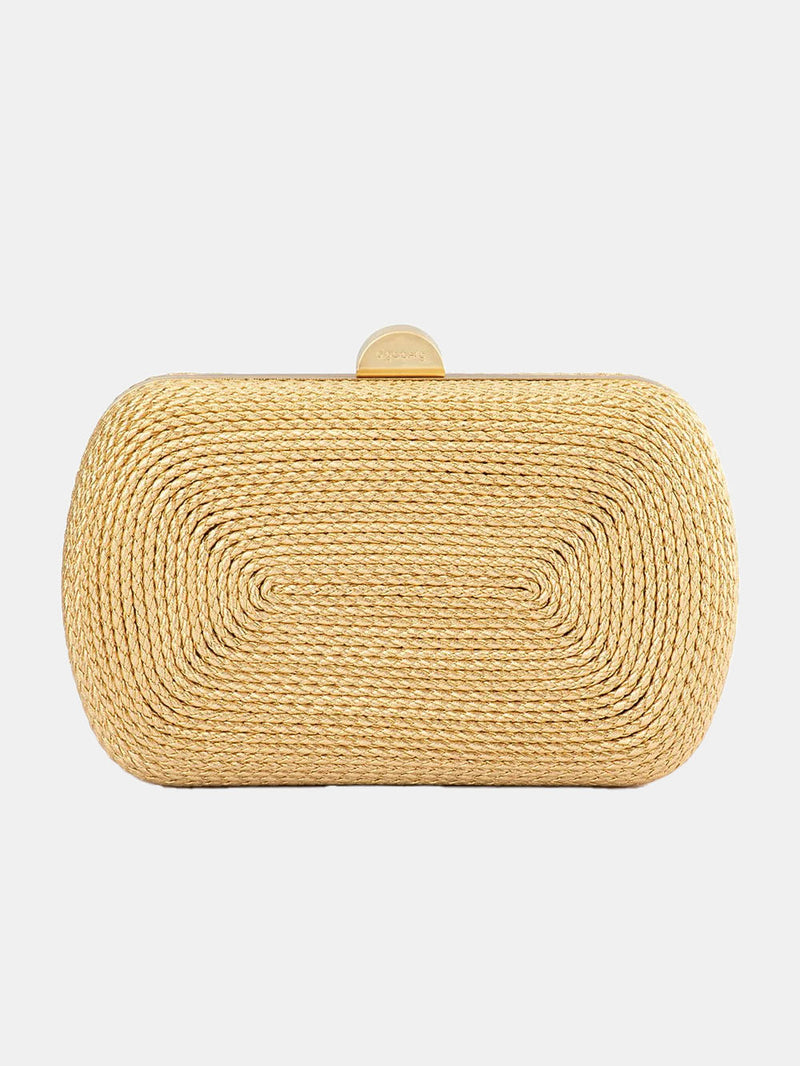 Martina Coiled Rope Clutch - Periwinkle 