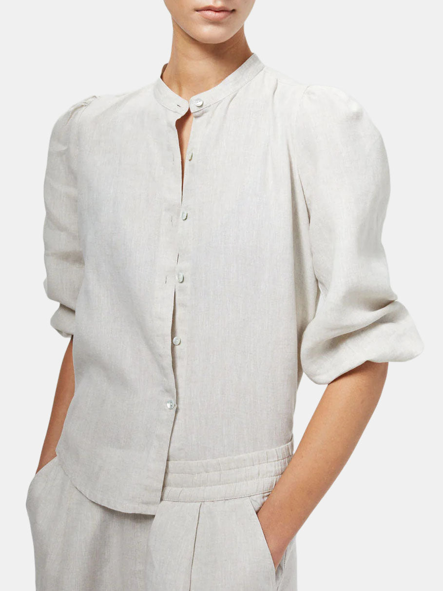 Meknes Linen Shirt - Periwinkle