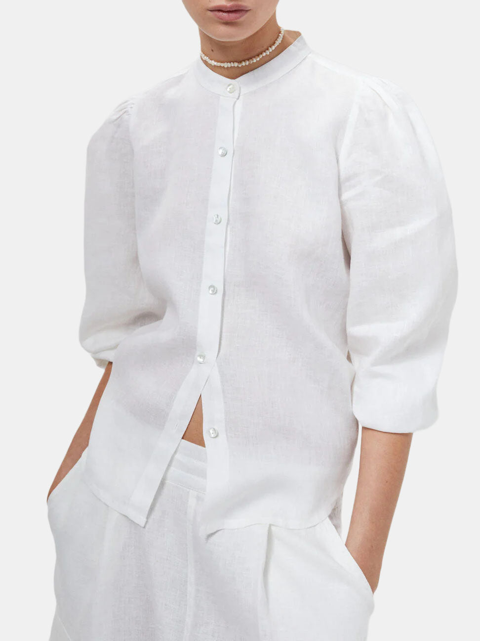 Meknes Linen Shirt - Periwinkle