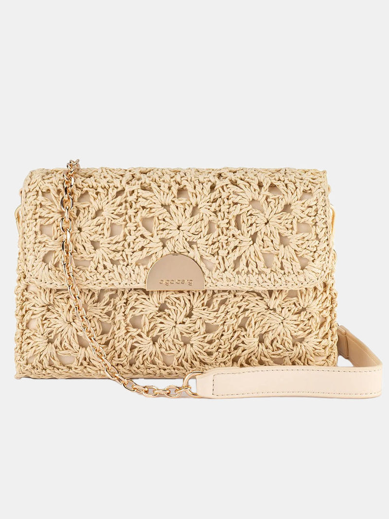 Millie Crocheted Shoulder Bag - Periwinkle 
