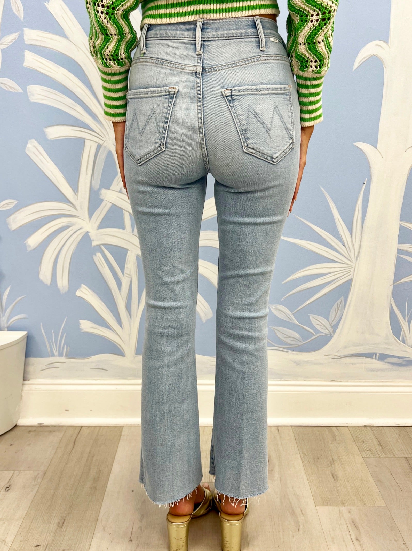 The Hustler Ankle Fray Jeans - Periwinkle