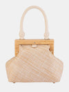Piper Straw Handle Bag - Periwinkle 