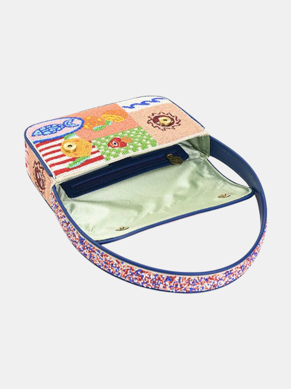 Sun & Sea Beaded Shoulder Bag