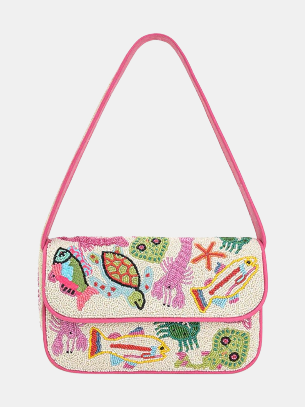Underwater Tales Beaded Shoulder Bag