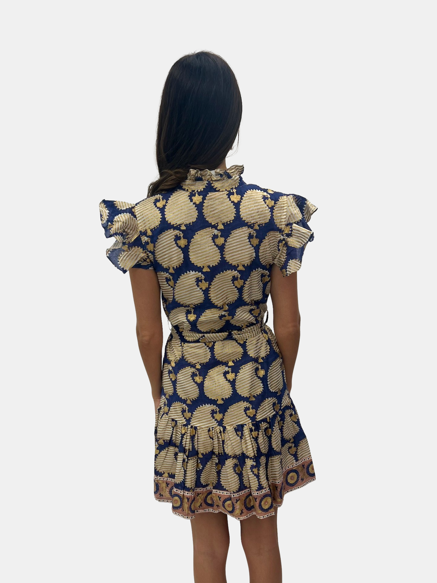 Ruffle Collar Button Mini