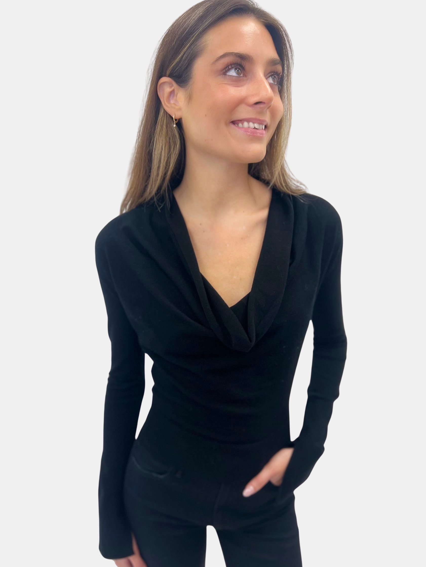 Natia Cowl Neck Top