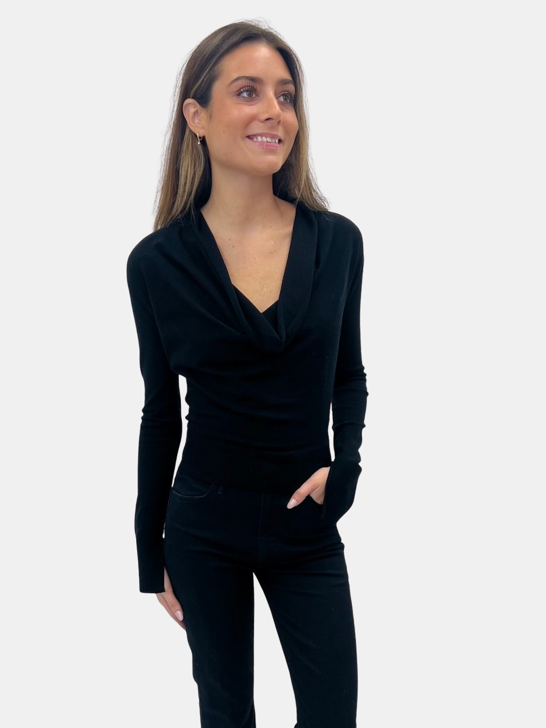 Natia Cowl Neck Top