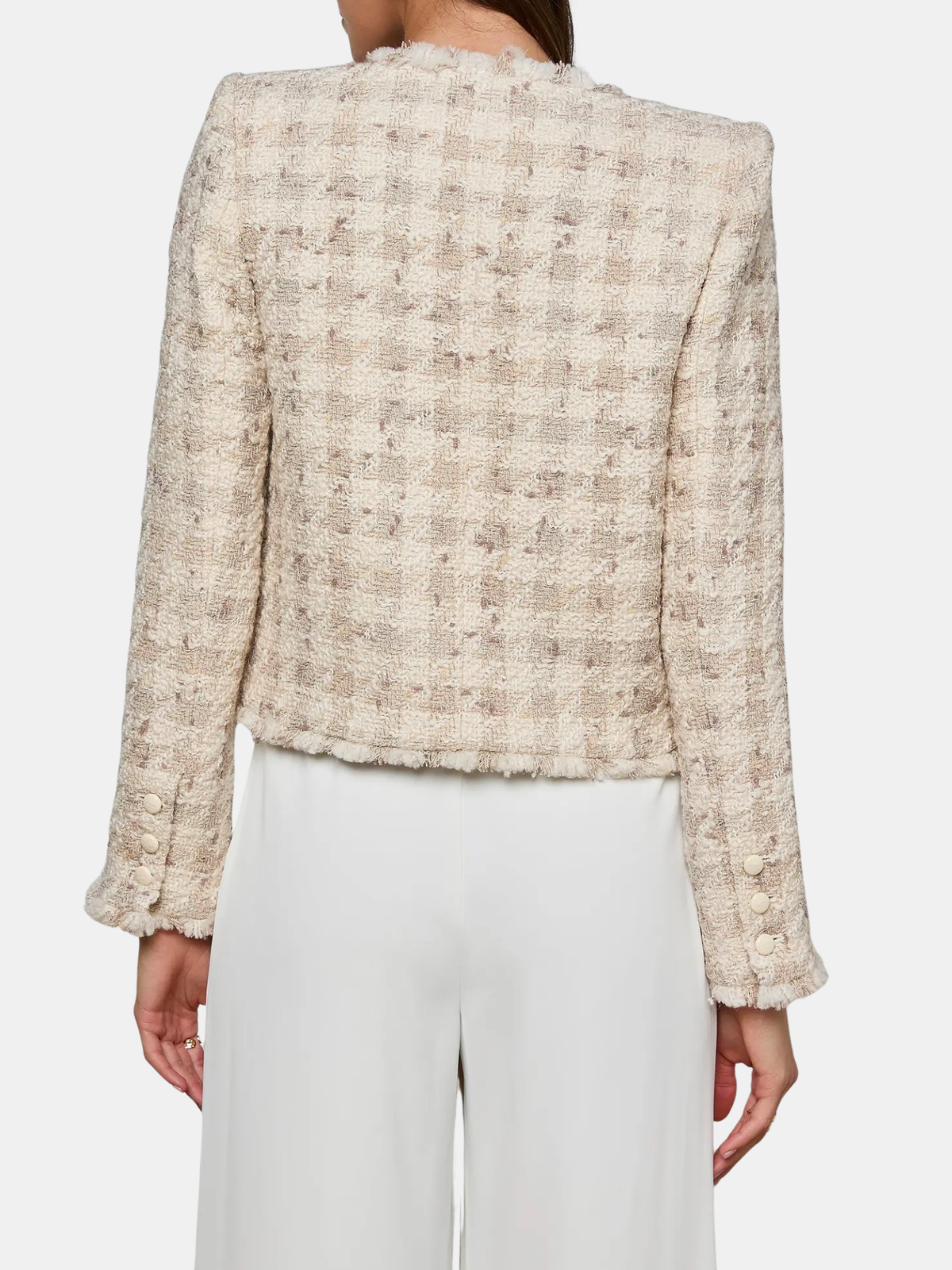 Zell Collarless Jacket - Periwinkle