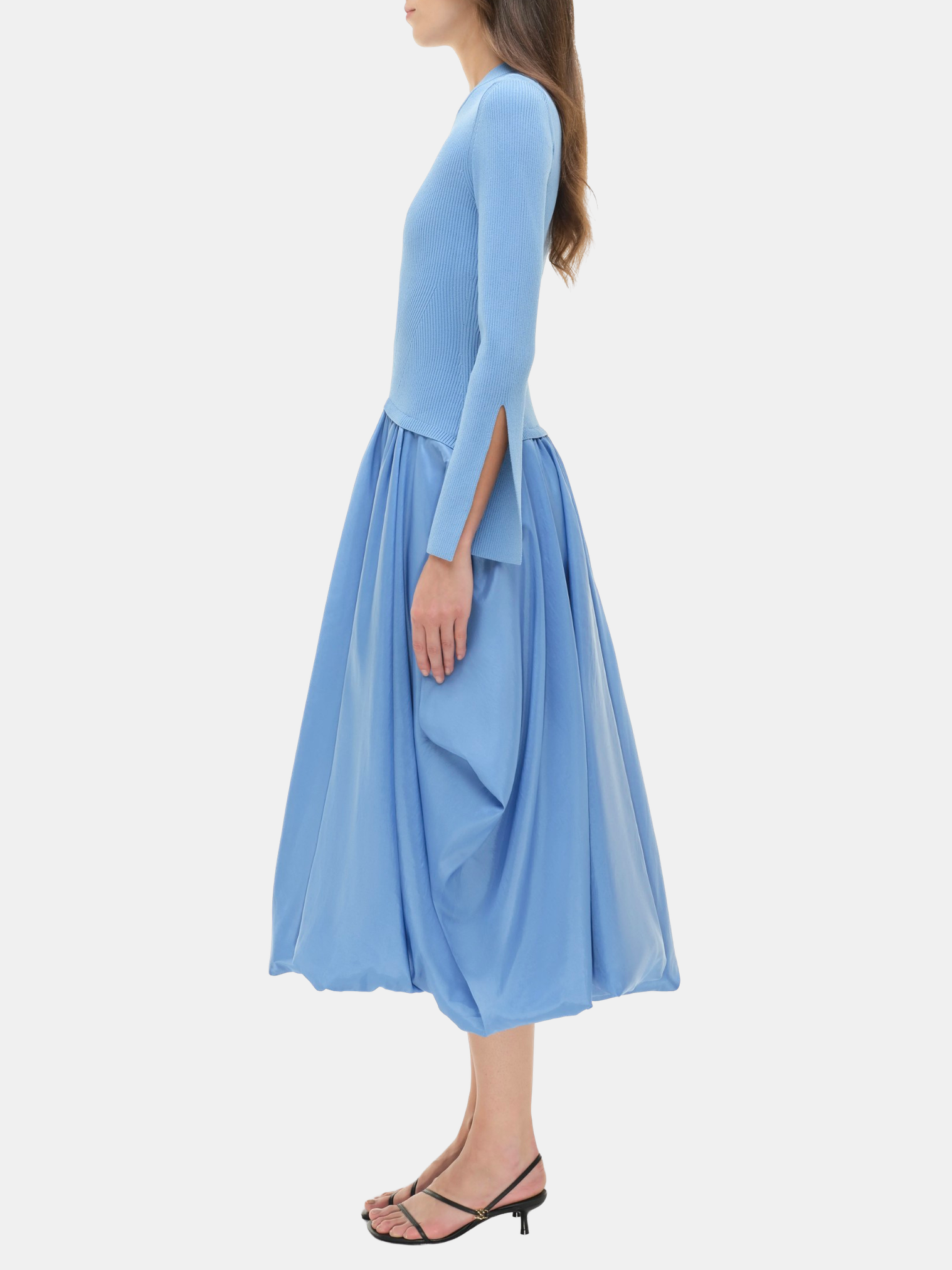 knee length dresses for ladies Simkhai | Kenlie Mock Neck Midi Dress