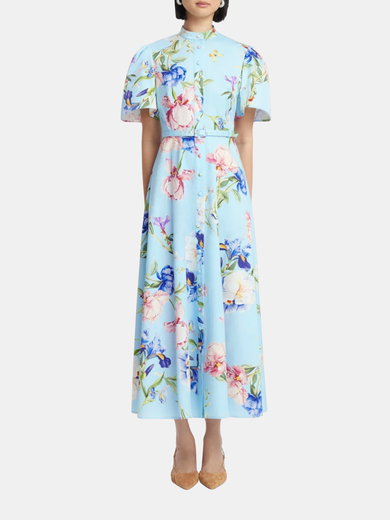 Leo Lin | Bianca Short Sleeve Midi Dress