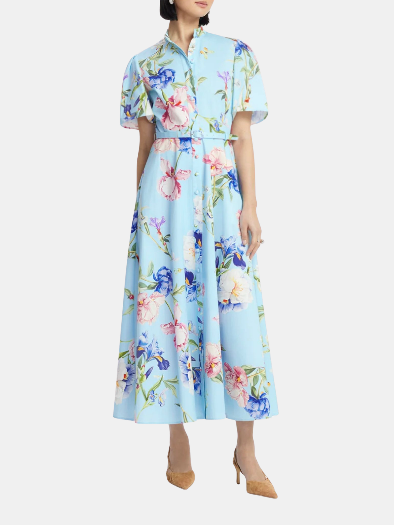 Leo Lin | Bianca Short Sleeve Midi Dress