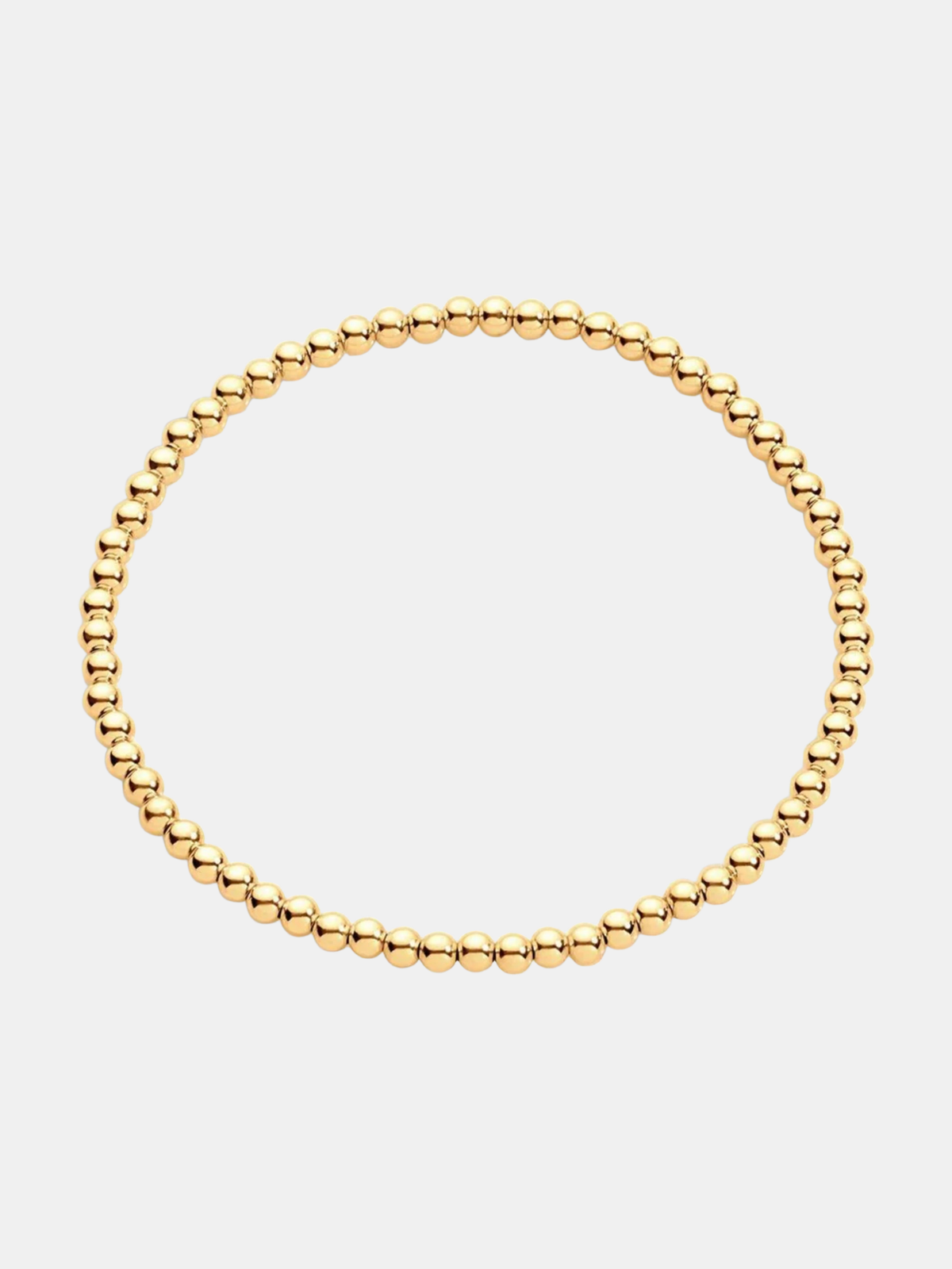 3mm 14k Gold Filled Stretch Bracelet - Periwinkle