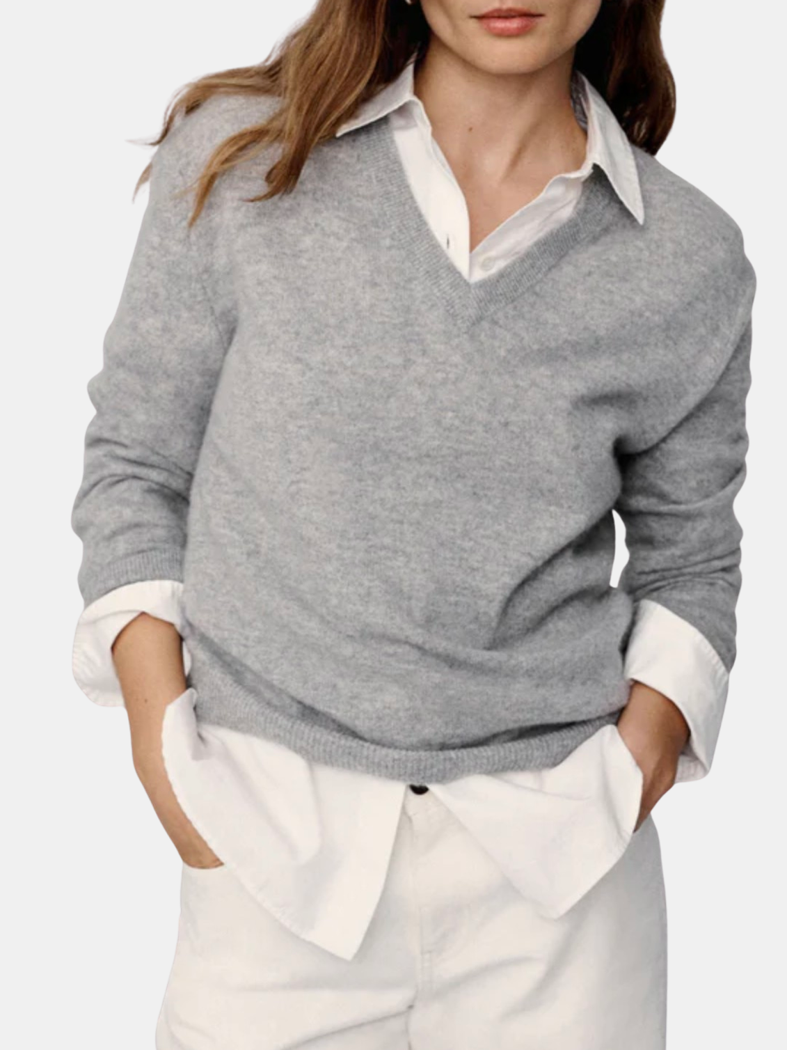 Flynn Cashmere Sweater - Periwinkle