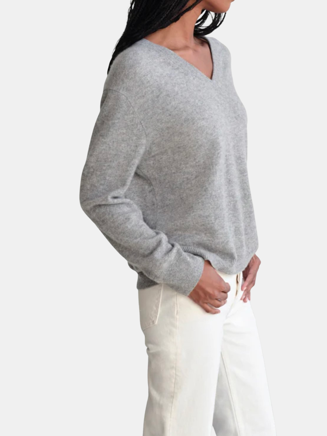 Flynn Cashmere Sweater - Periwinkle