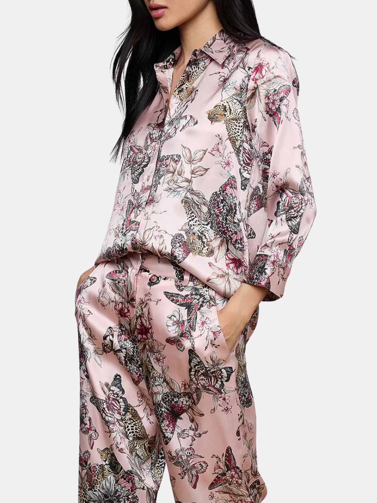 Dani 3/4 Sleeve Blouse - Periwinkle