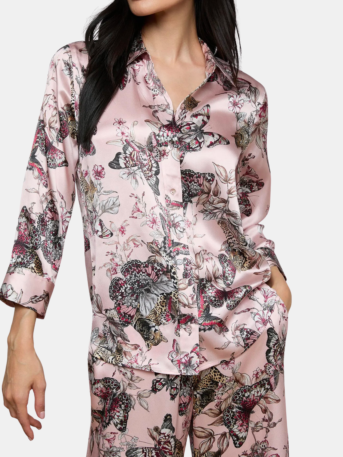 Dani 3/4 Sleeve Blouse - Periwinkle
