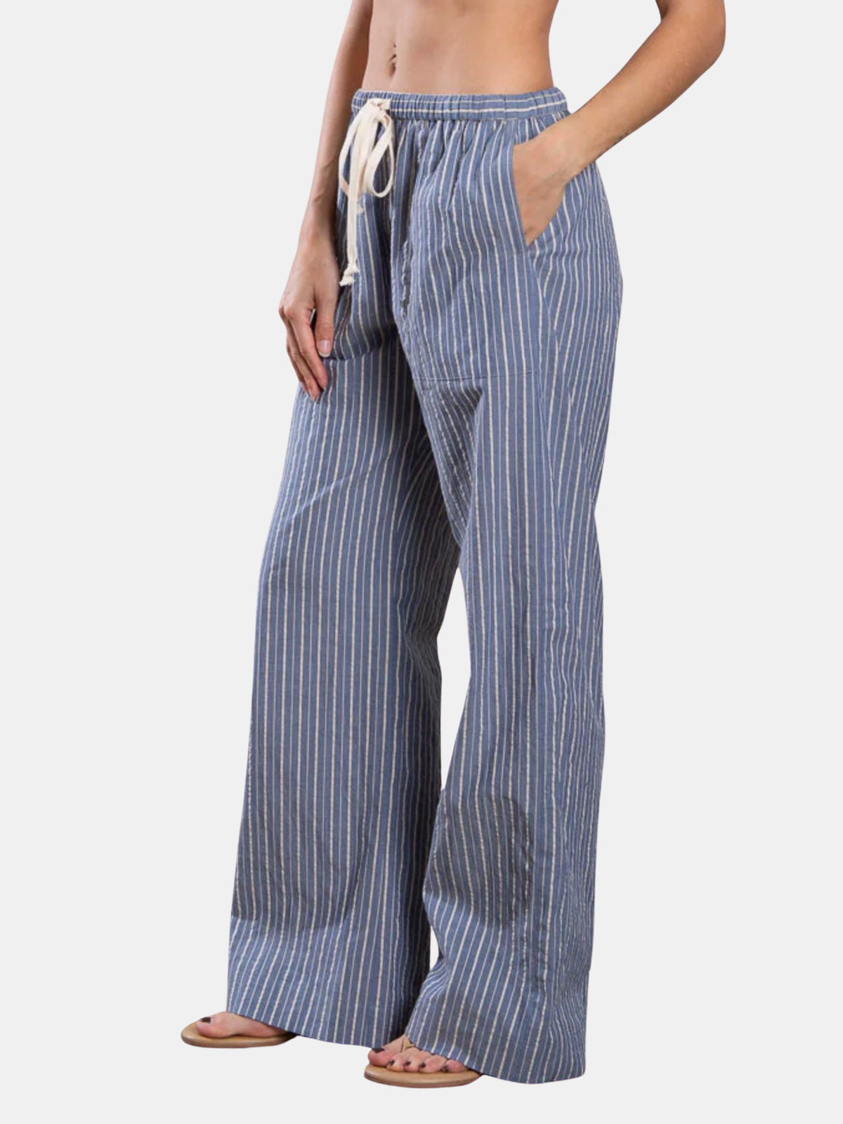 Casey Pant in Organic Cotton - Periwinkle