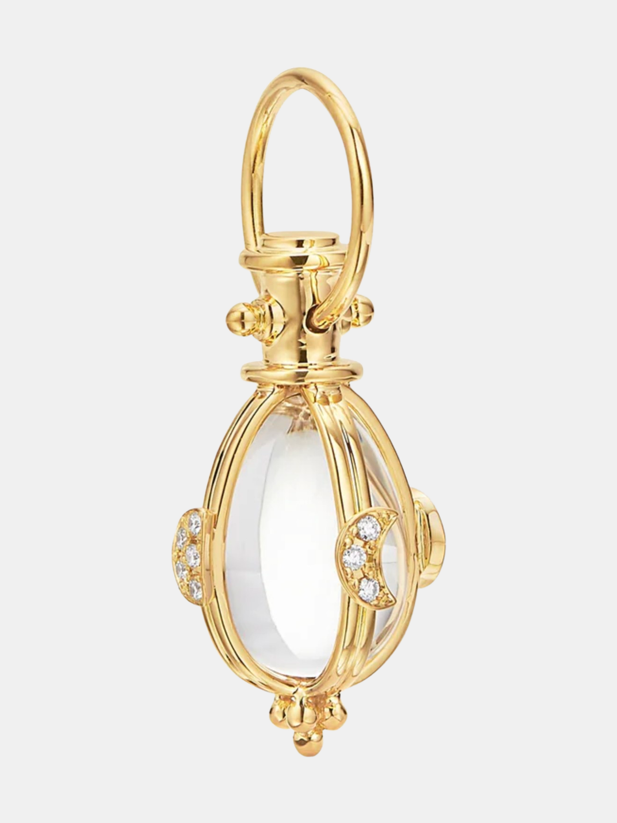 18k Small Lunar Phase Amulet - Periwinkle