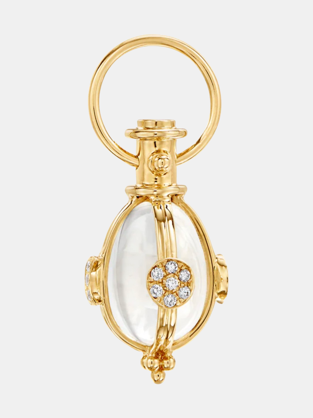 18k Small Lunar Phase Amulet - Periwinkle
