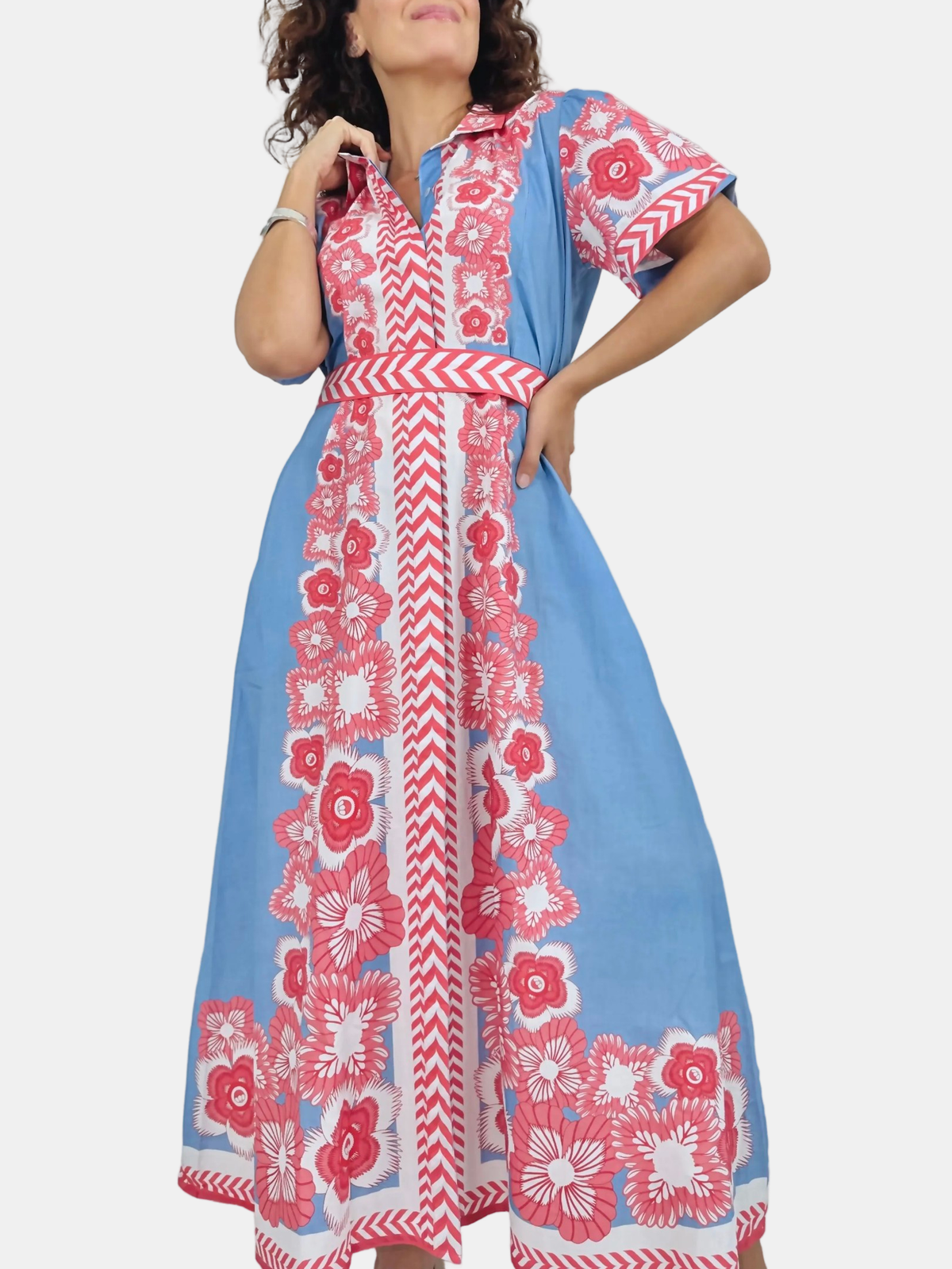 Chelsea Shirtdress - Periwinkle