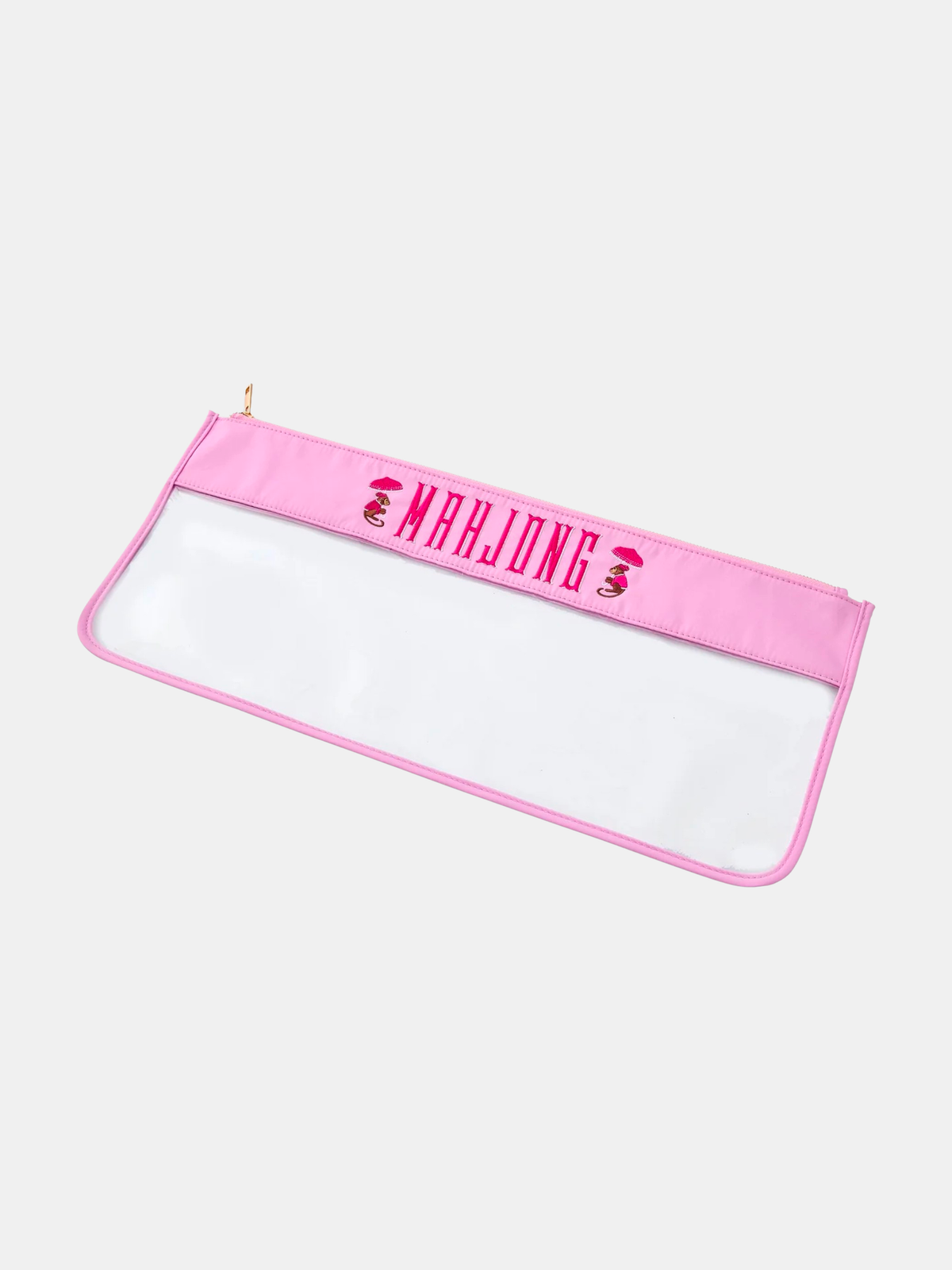 Cotton Candy Monkey Mahjong Bag - Periwinkle