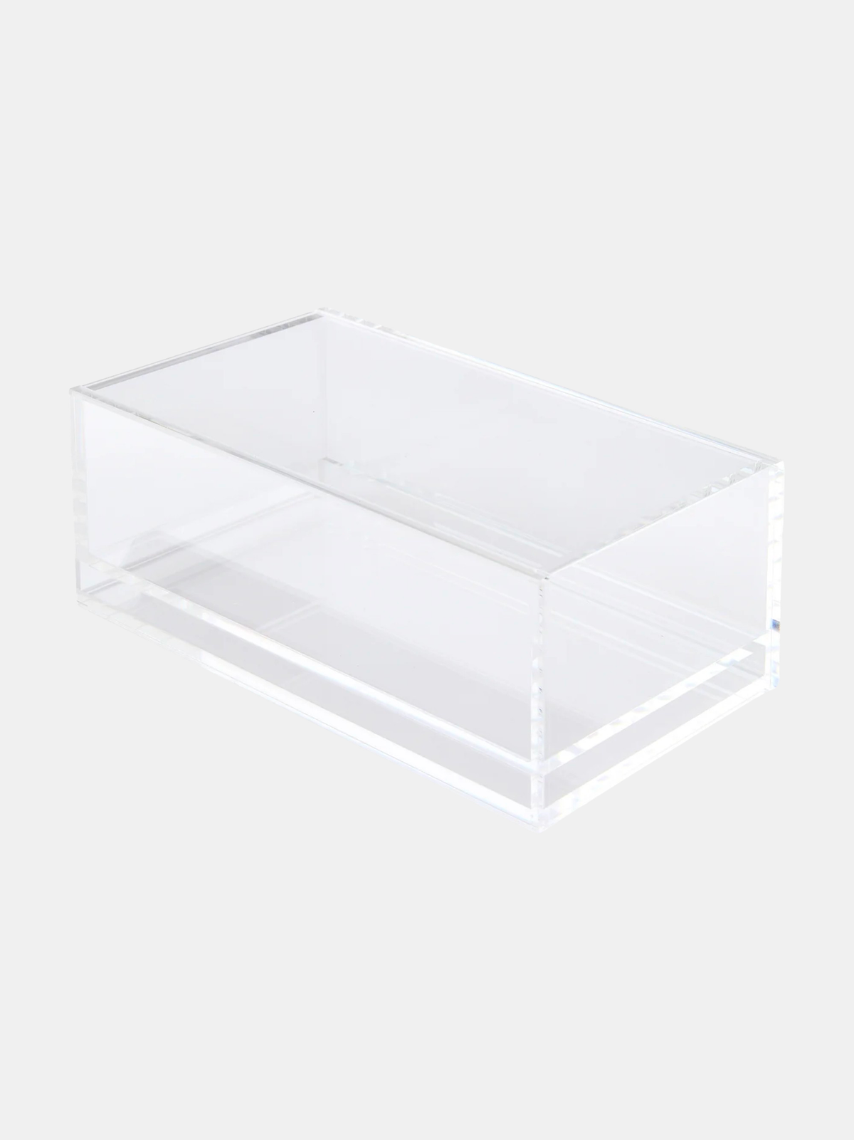 Mahjong Acrylic Box Clear Lid - Periwinkle