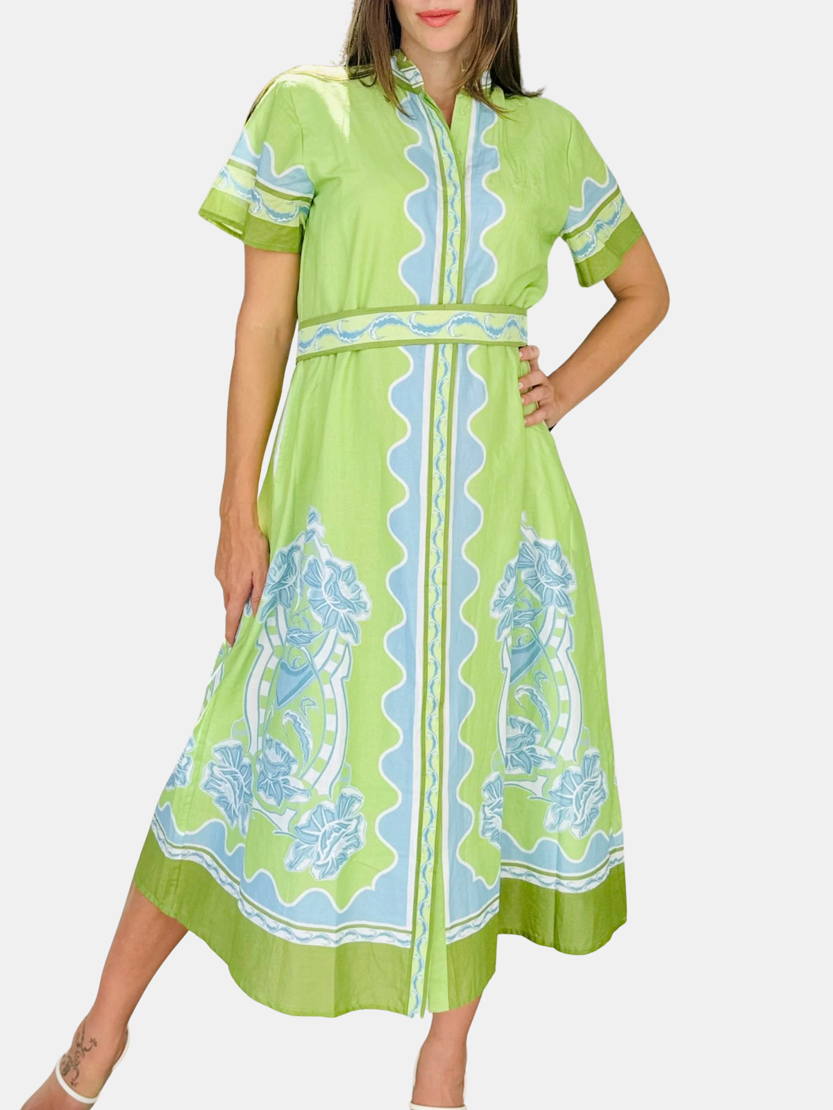 Sydney Shirtdress - Periwinkle