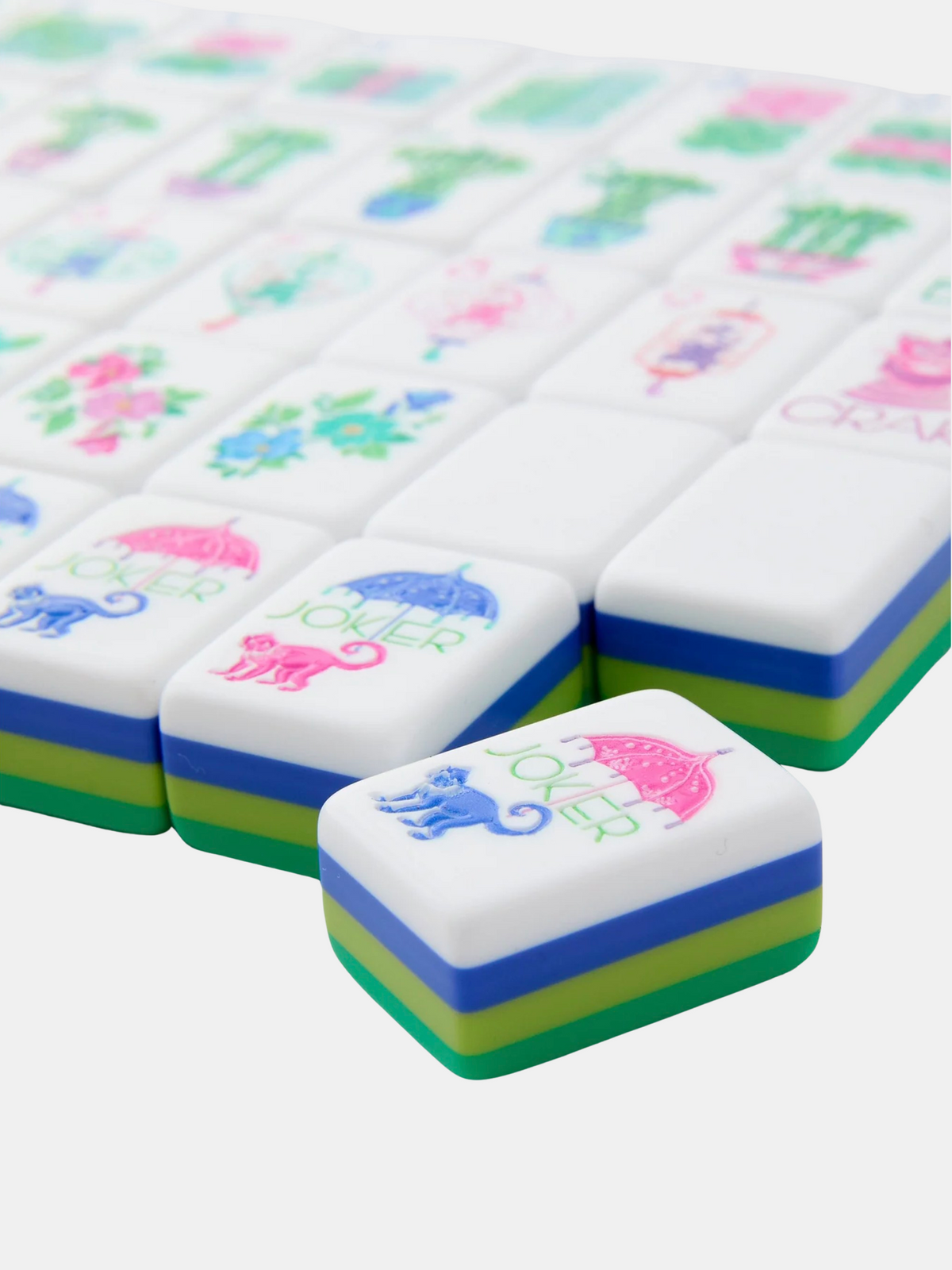 Jasmine Mahjong Tiles - Periwinkle
