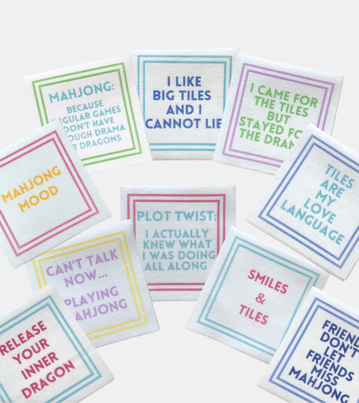 Mahjong Napkins | 50 Pack - Periwinkle