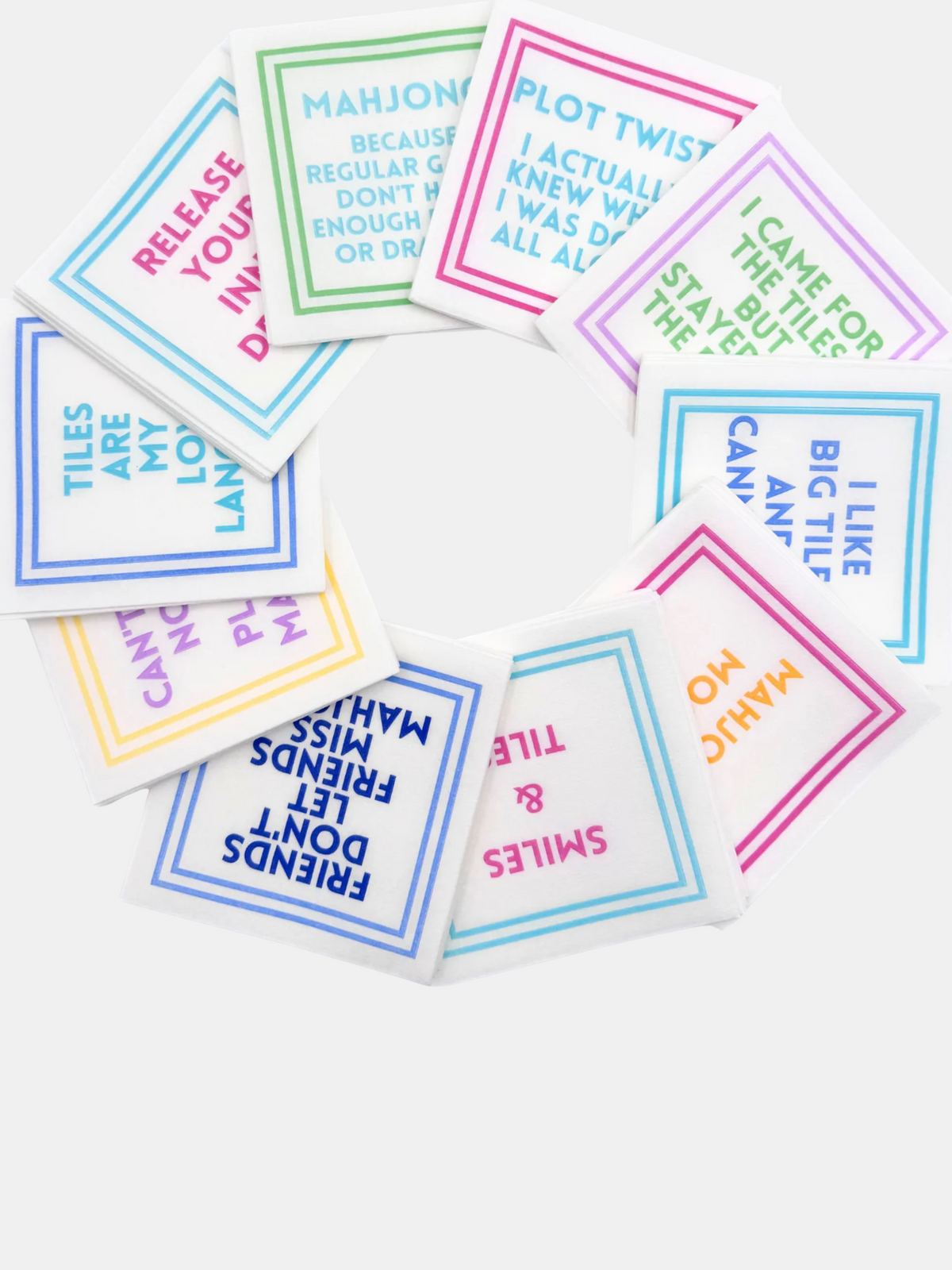 Mahjong Napkins | 50 Pack - Periwinkle