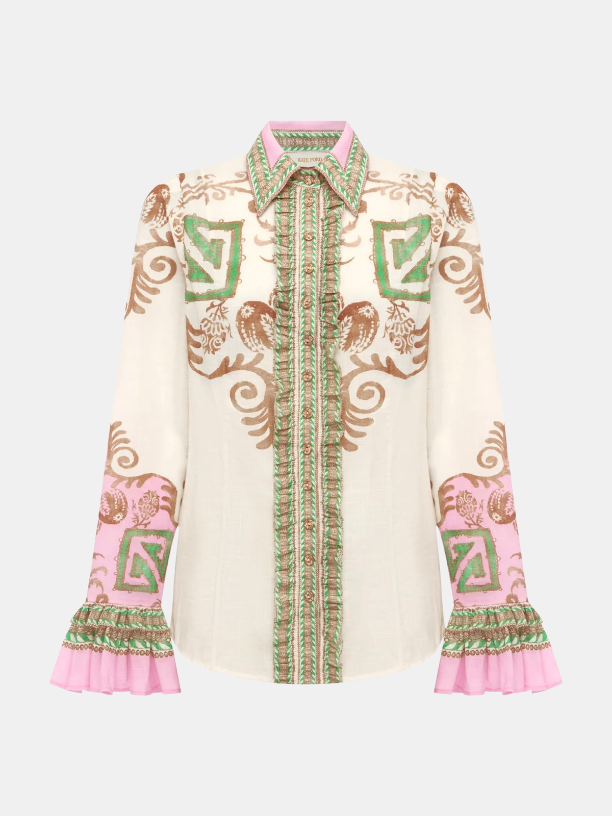 Ochna Frill Blouse - Periwinkle