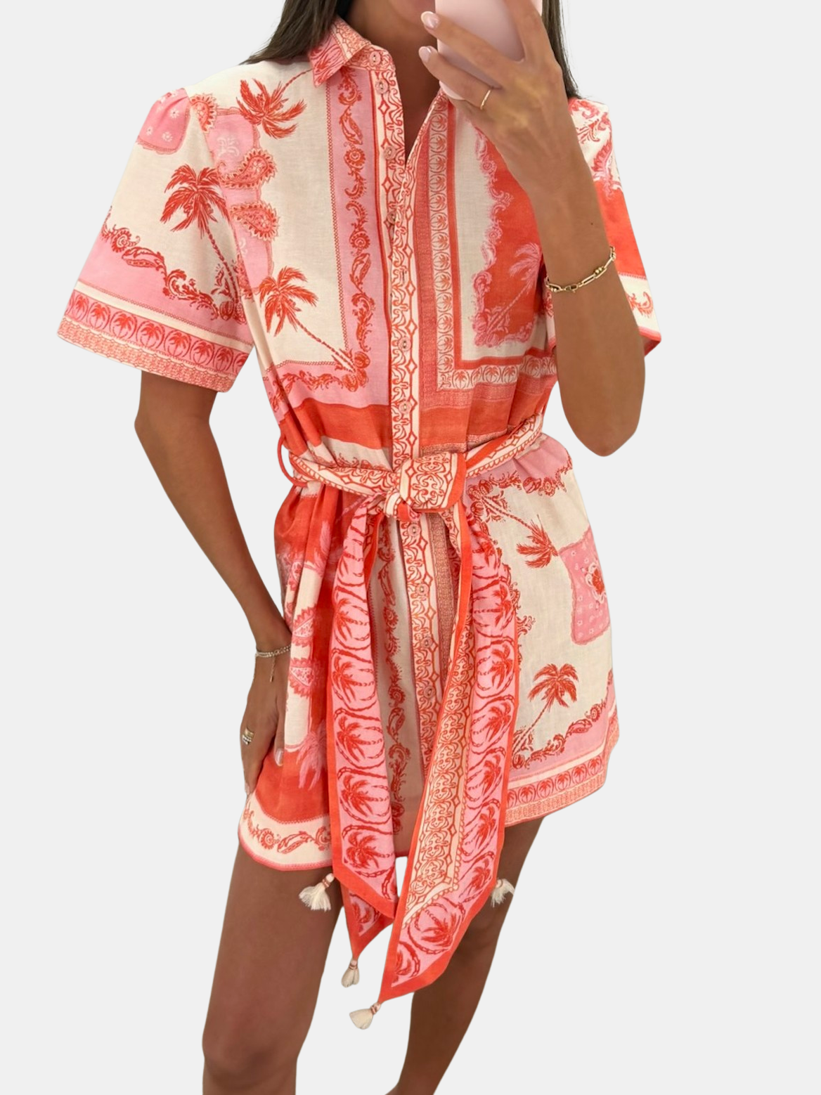 Clivia Shirt Dress - Periwinkle