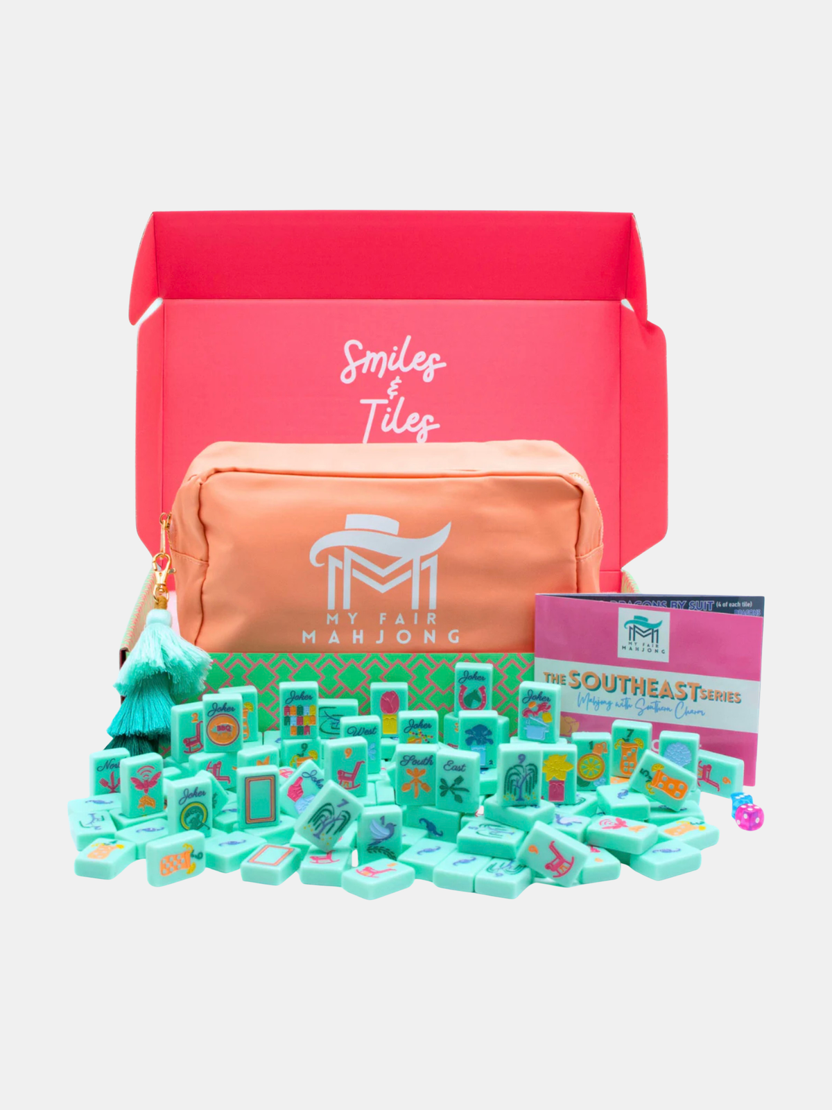 The Southeast Series Mahjong Tiles - Periwinkle