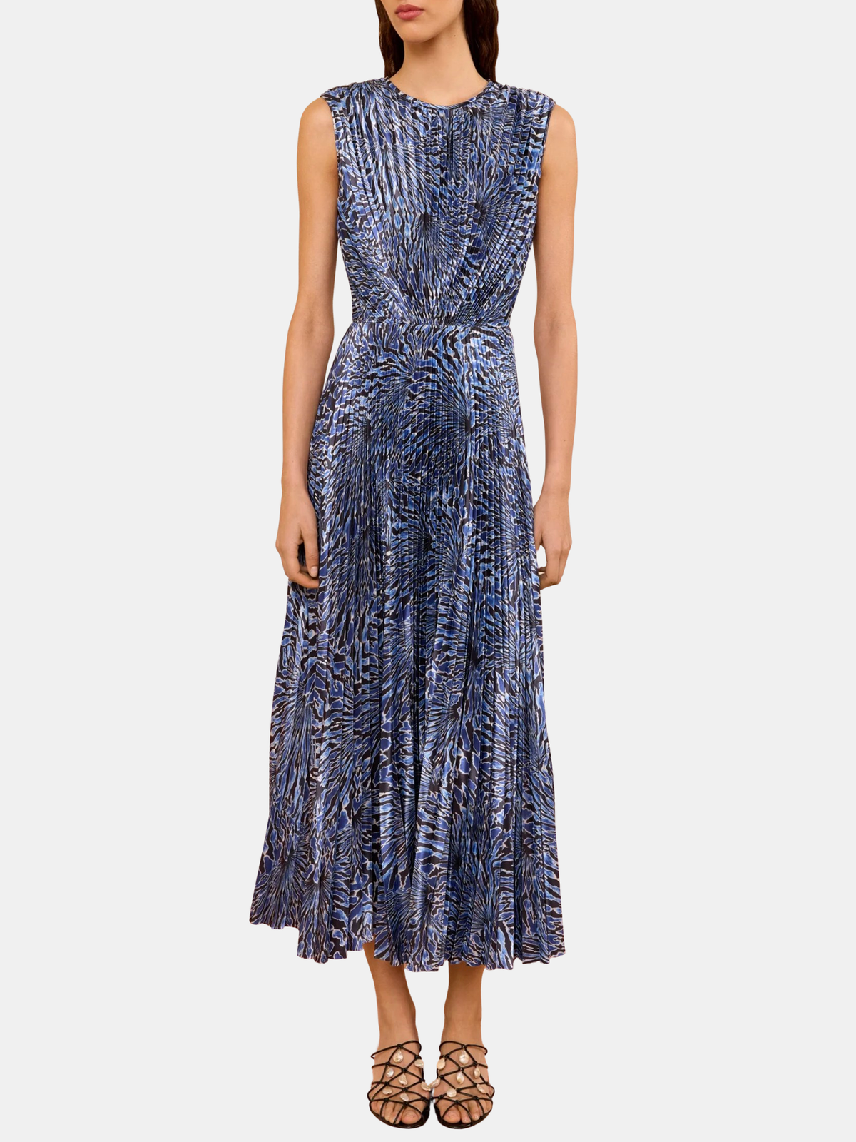 Malin Ss Satin Dress - Periwinkle
