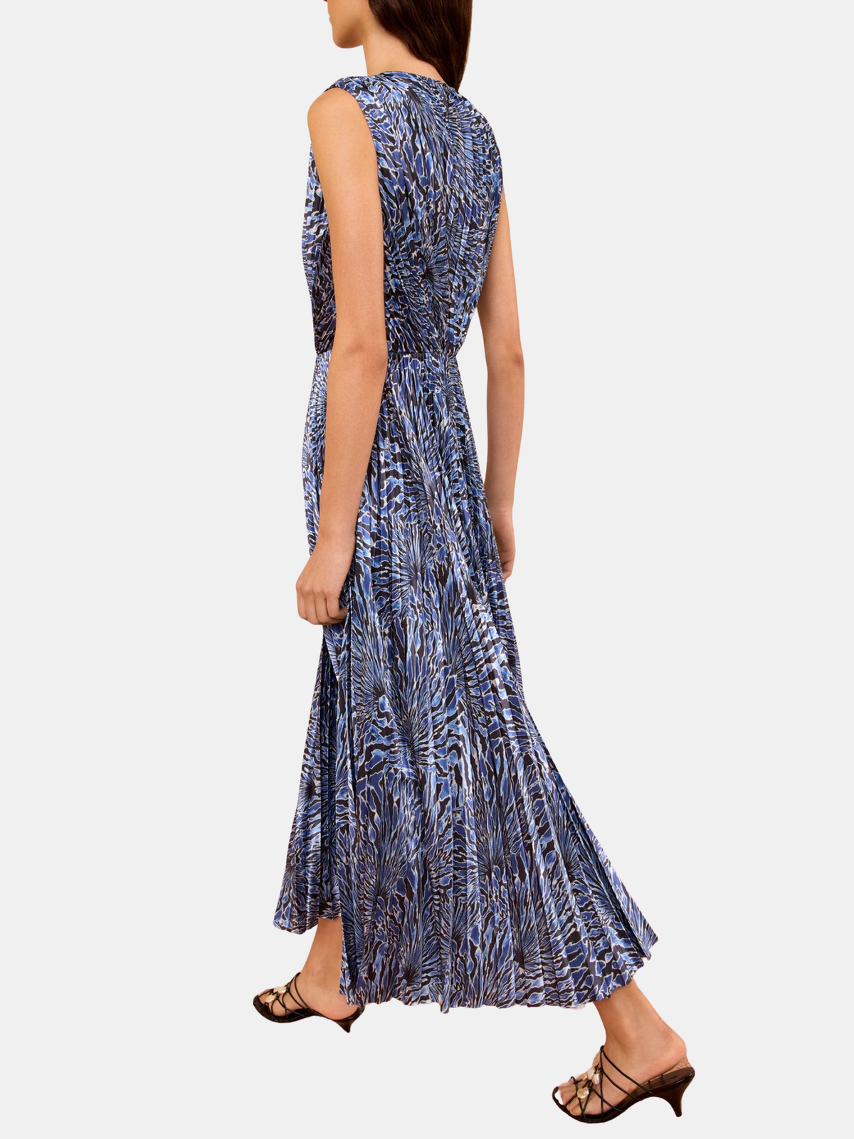 Malin Ss Satin Dress - Periwinkle