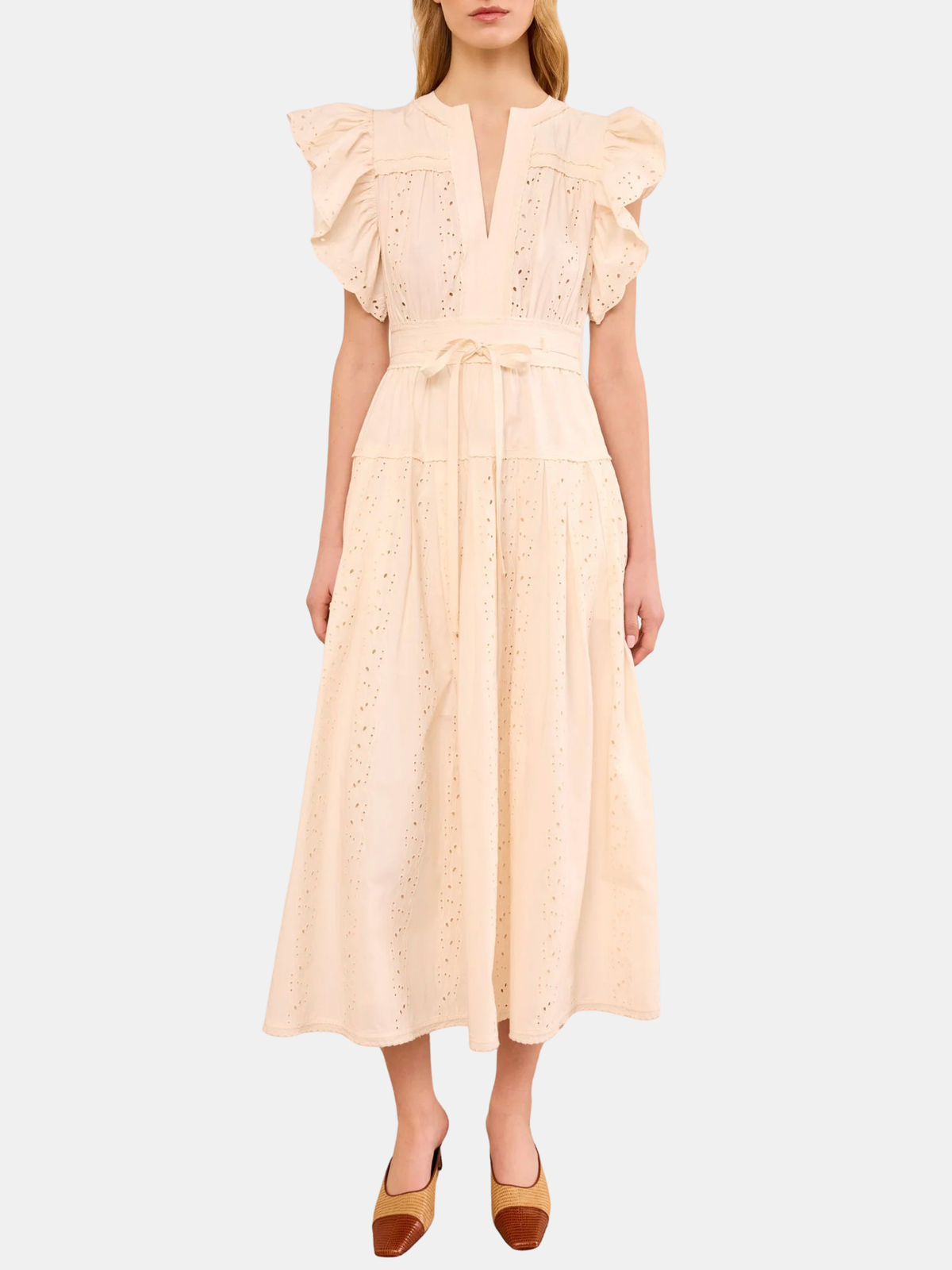 Dani Short Sleeve Cotton Dress - Periwinkle