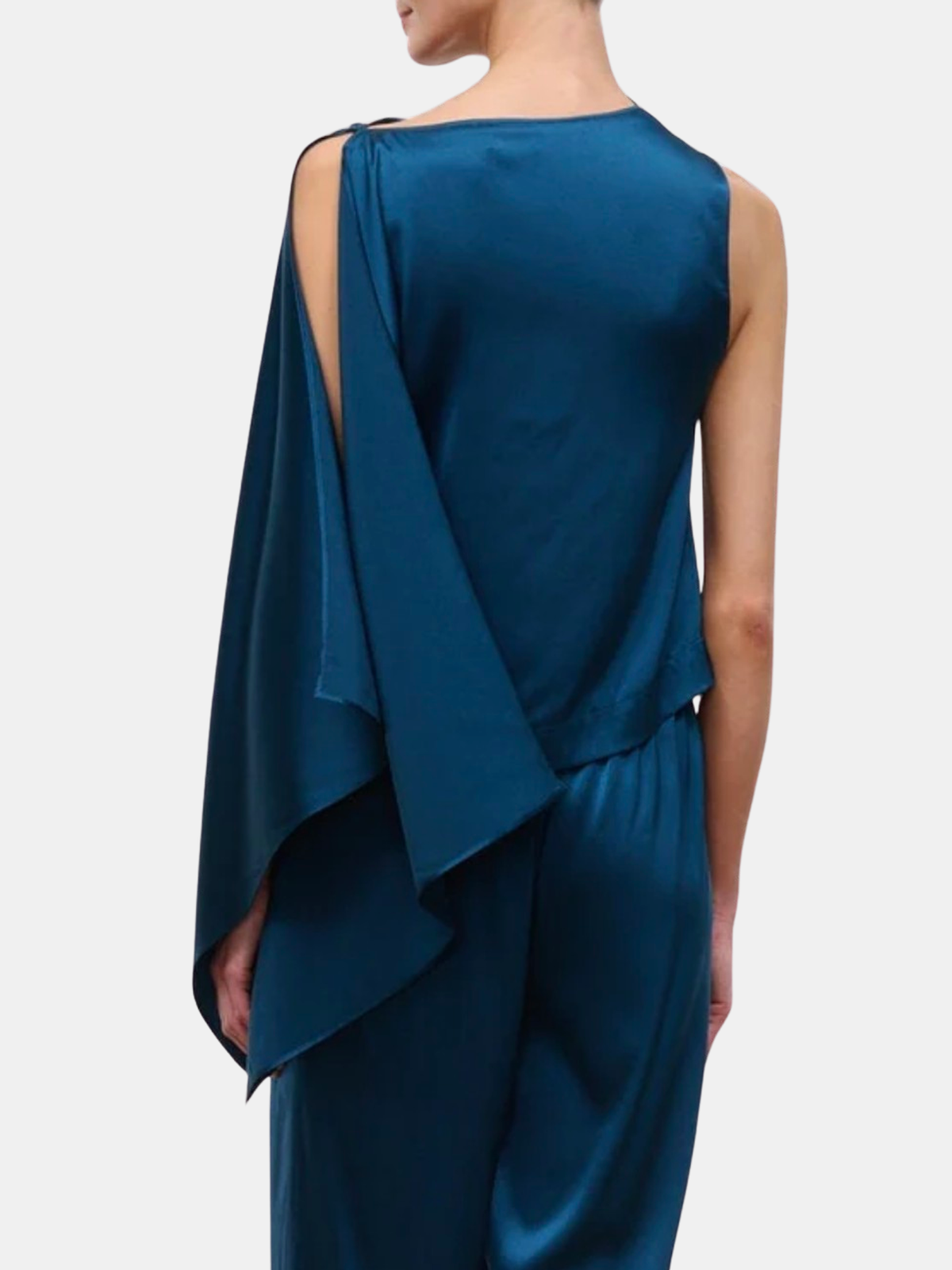 Sabina Silk Top - Periwinkle