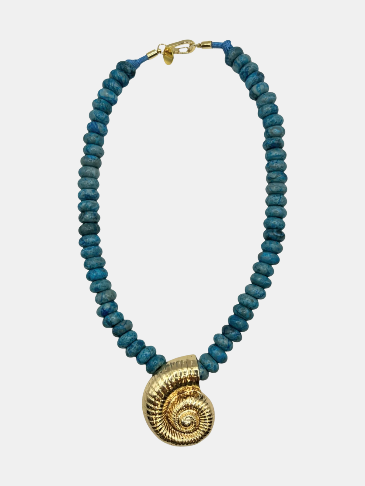 Blue Nautilus Necklace - Periwinkle