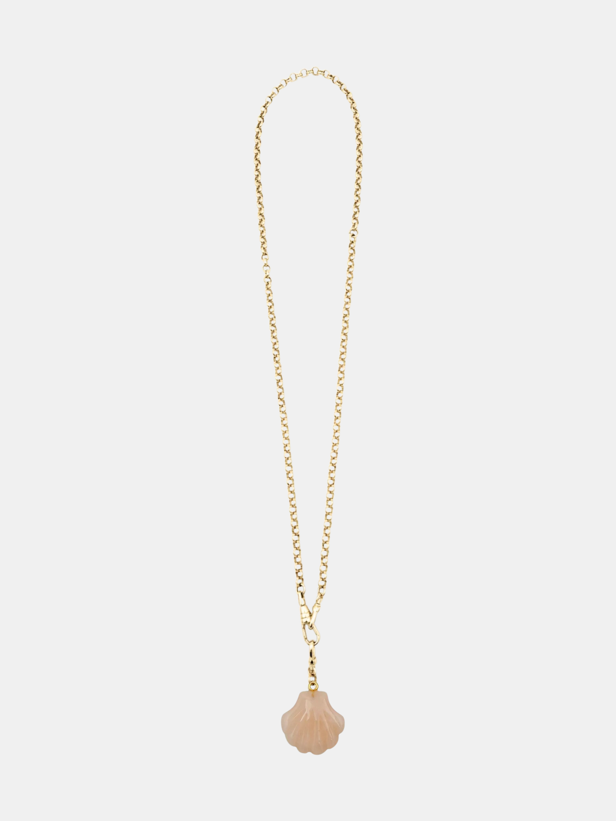 Rose Quartz Mariner Necklace - Periwinkle